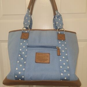 Pendleton Blue Polka Dot Women's Tote Bag